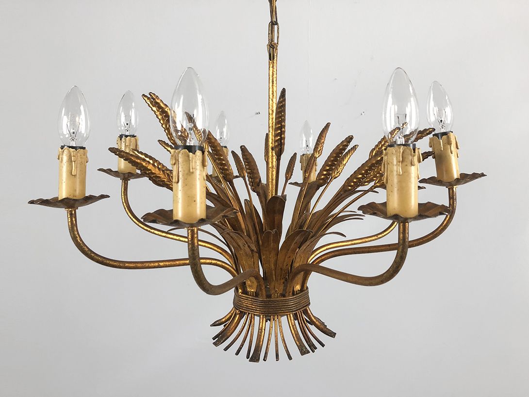 Foto Golden Chandelier with Leaves ø60