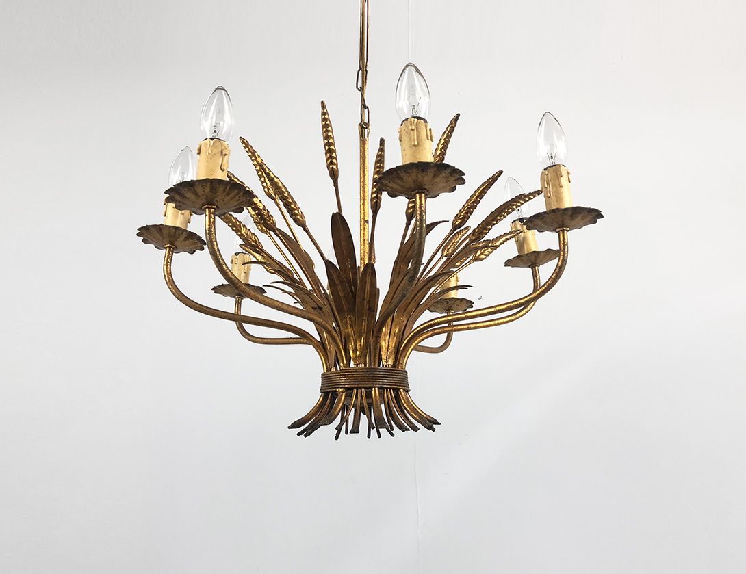 Foto Golden Chandelier with Leaves ø60
