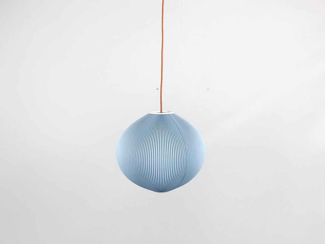Foto Blue Plissee Pendant Lamp ø34