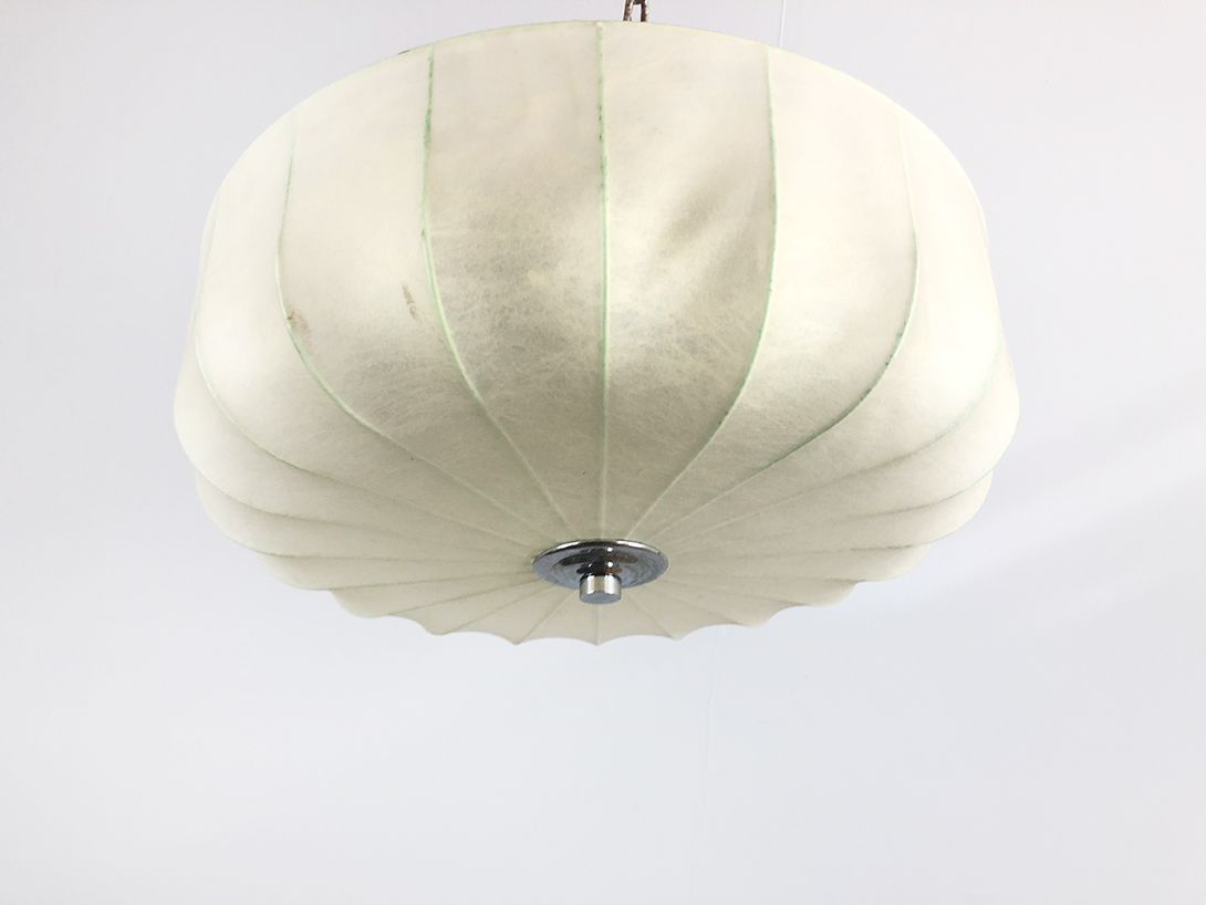 Foto Delicate White and Green Ceiling Lamp ø50