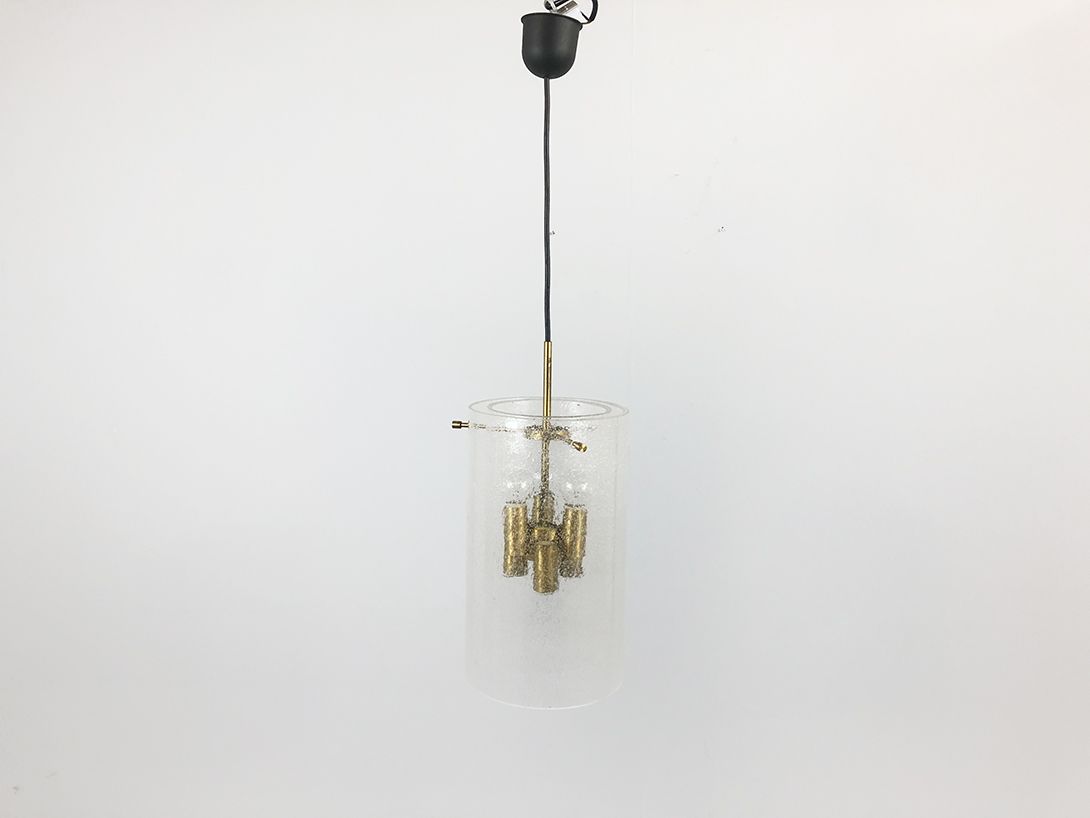 Foto Glass and Brass Pendant Lamp h44