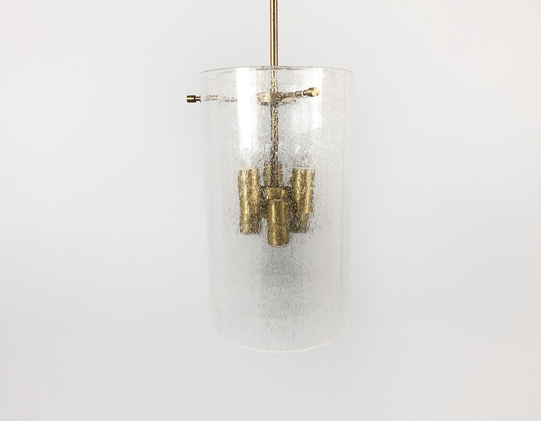 Foto Glass and Brass Pendant Lamp h44