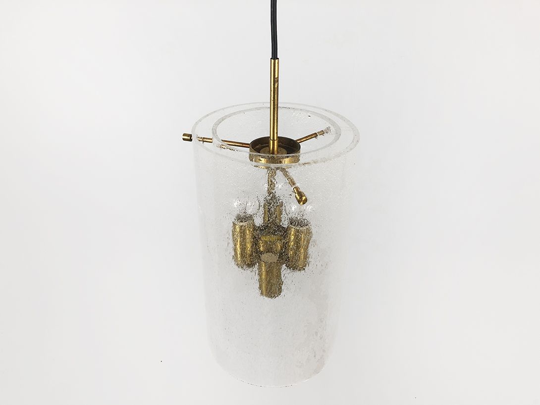 Foto Glass and Brass Pendant Lamp h44