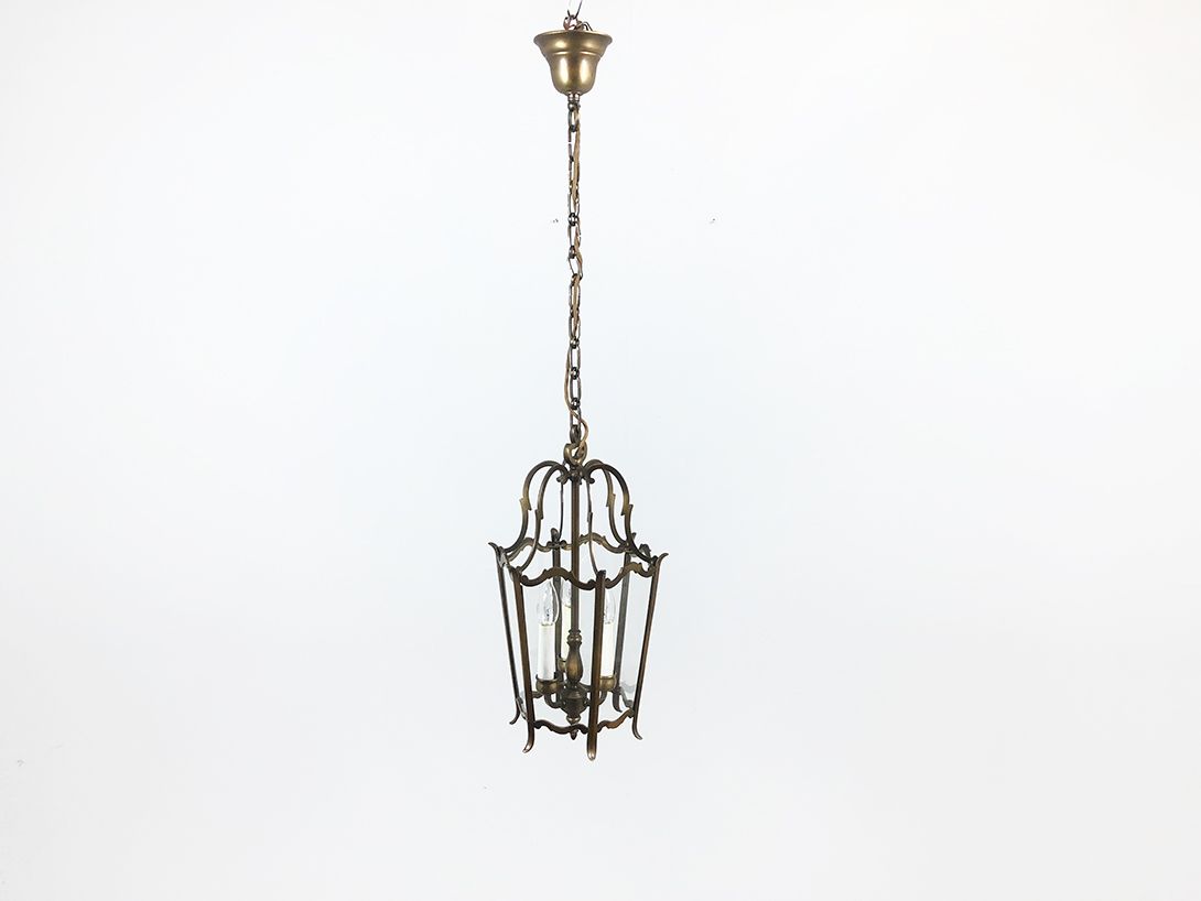 Foto Gothic Brass and Glass Pendant Lamp ø30