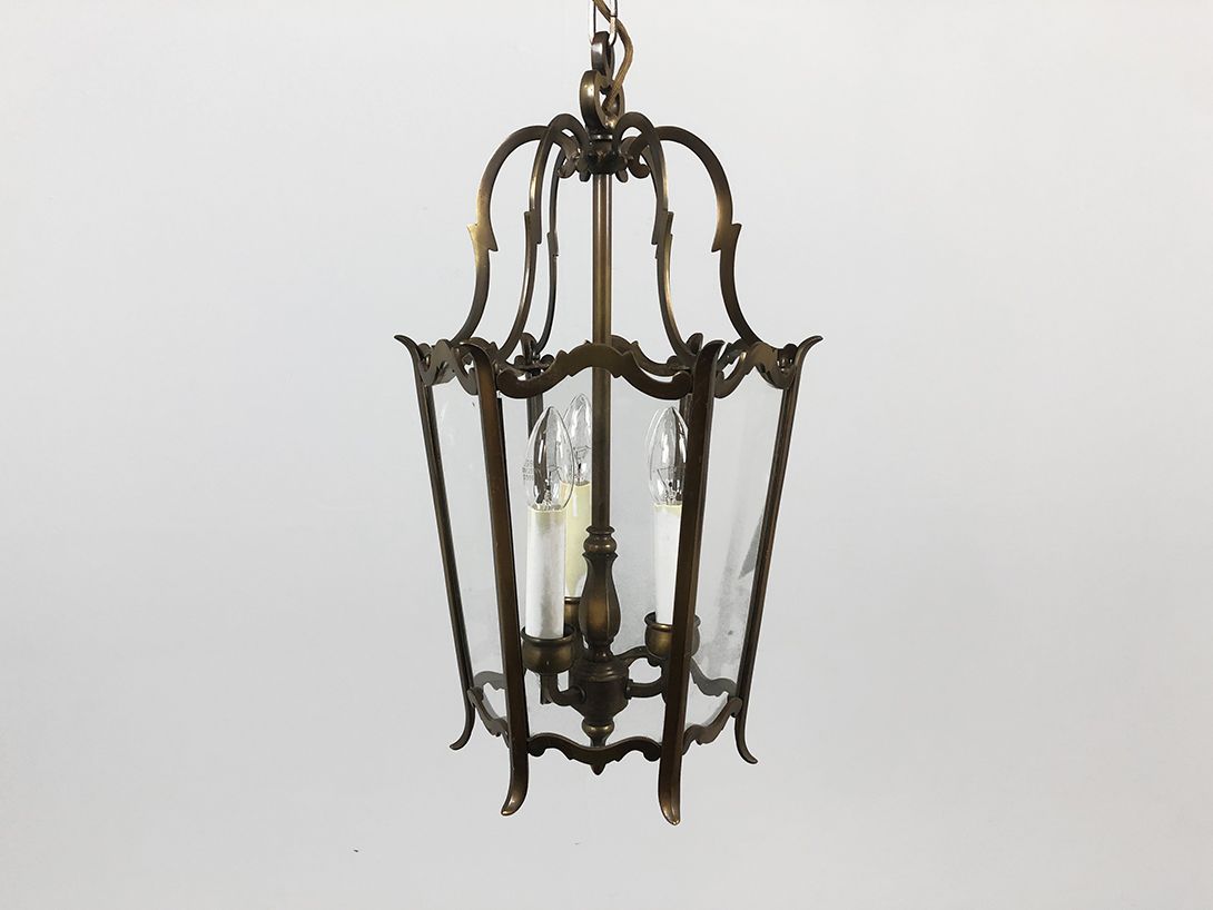 Foto Gothic Brass and Glass Pendant Lamp ø30