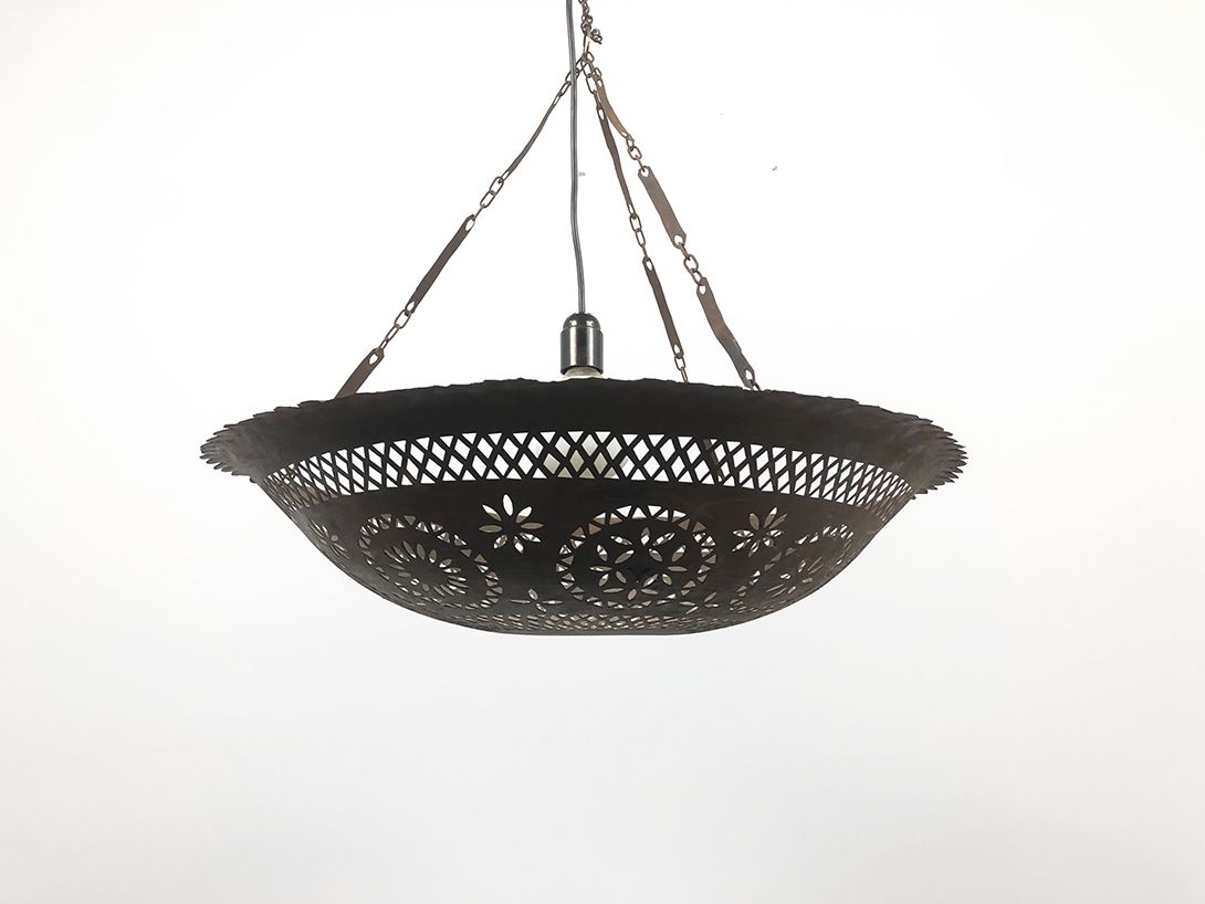 Foto Detailed Metal Bowl Pendant Lamp ø62