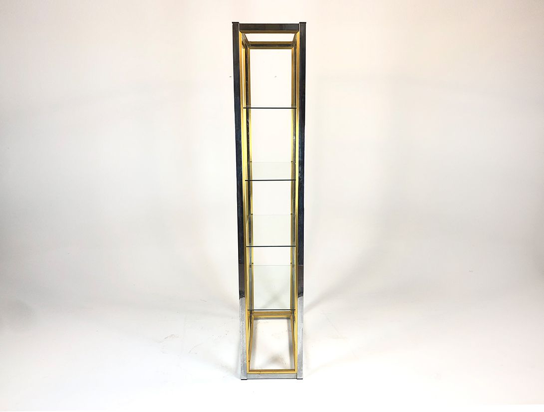 Foto Glass Shelf with Brass Frame