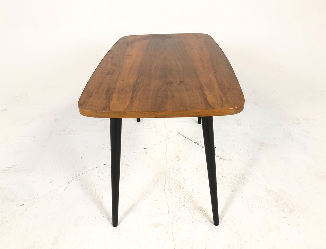 Foto Solid Wooden Side Table with Black Legs h40x92x38