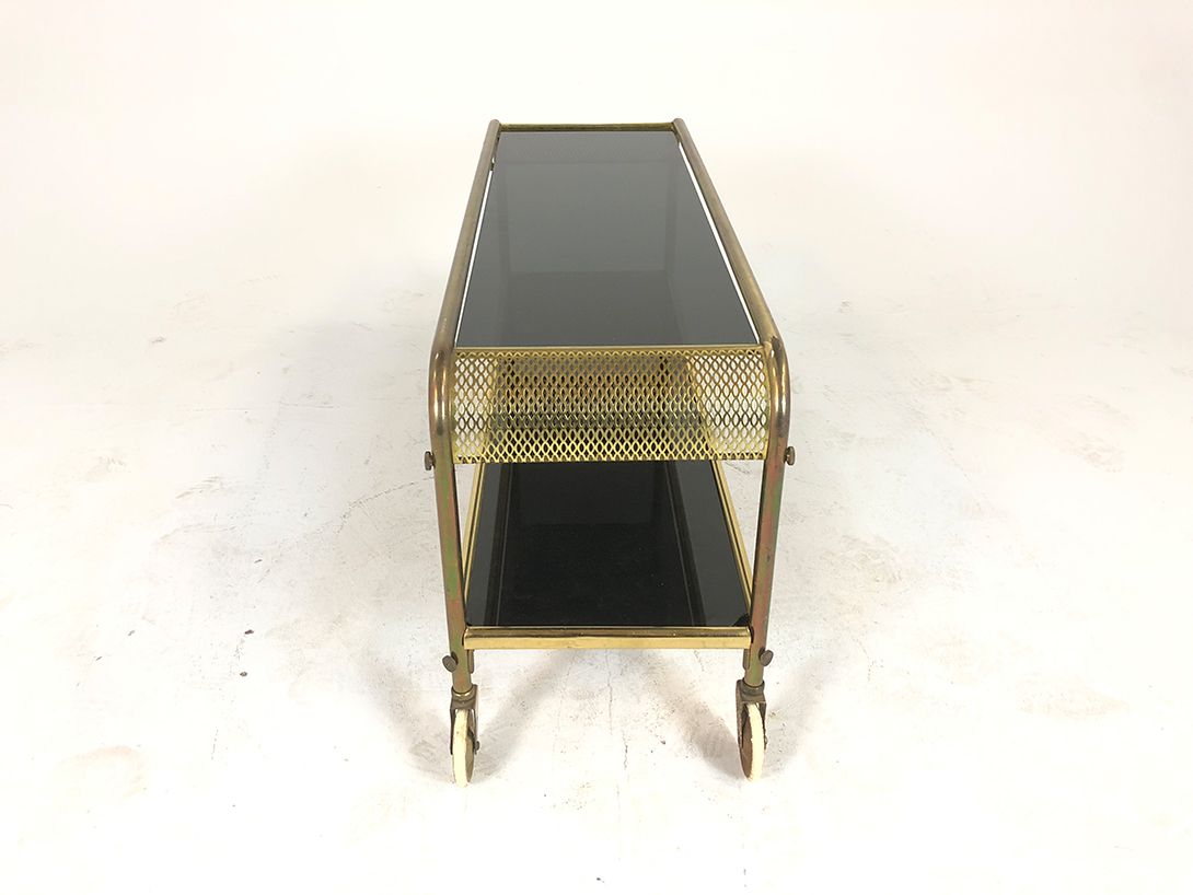 Foto Brass and Black Serving Cart h44x91x30