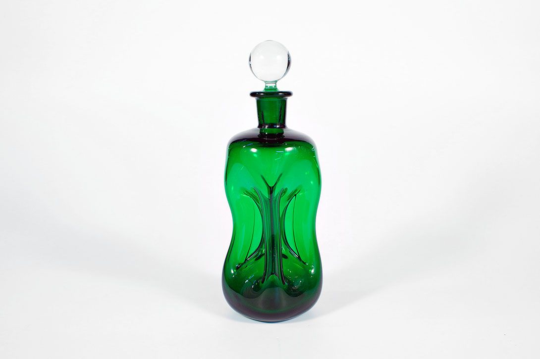 Foto Green Glass Holmegaard Carafe