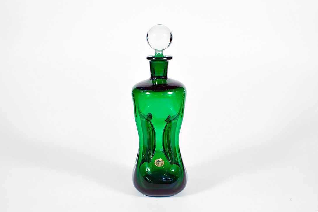 Foto Green Glass Holmegaard Carafe