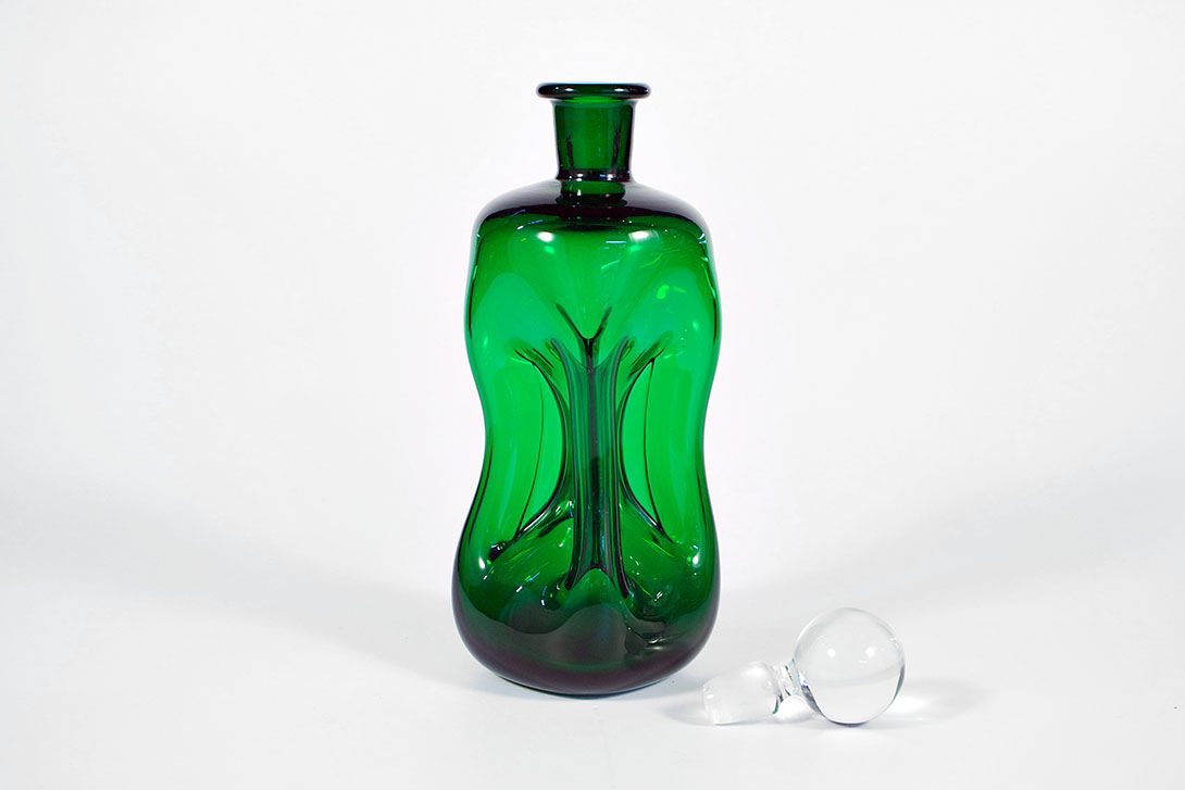 Foto Green Glass Holmegaard Carafe