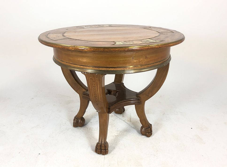 Foto Renaissance Table with Inlaid Faces Tuscany 1870 h75x91