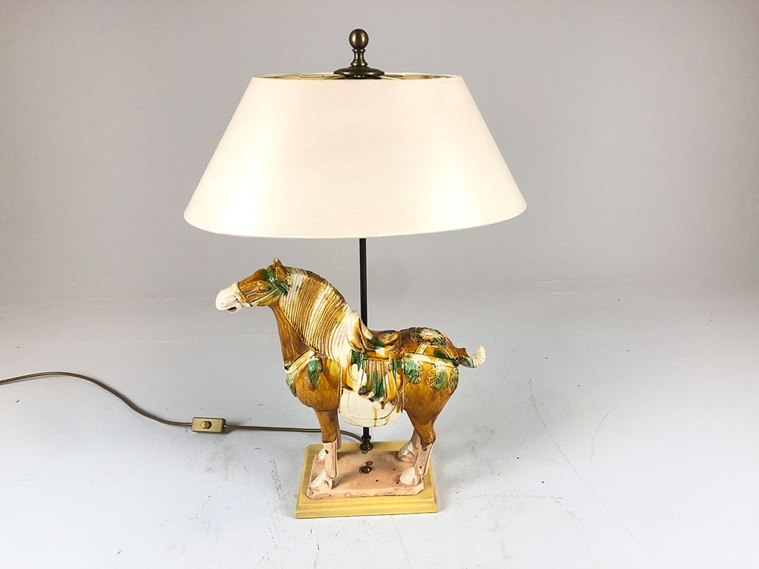Foto Horse Sculpture Table Lamp h70