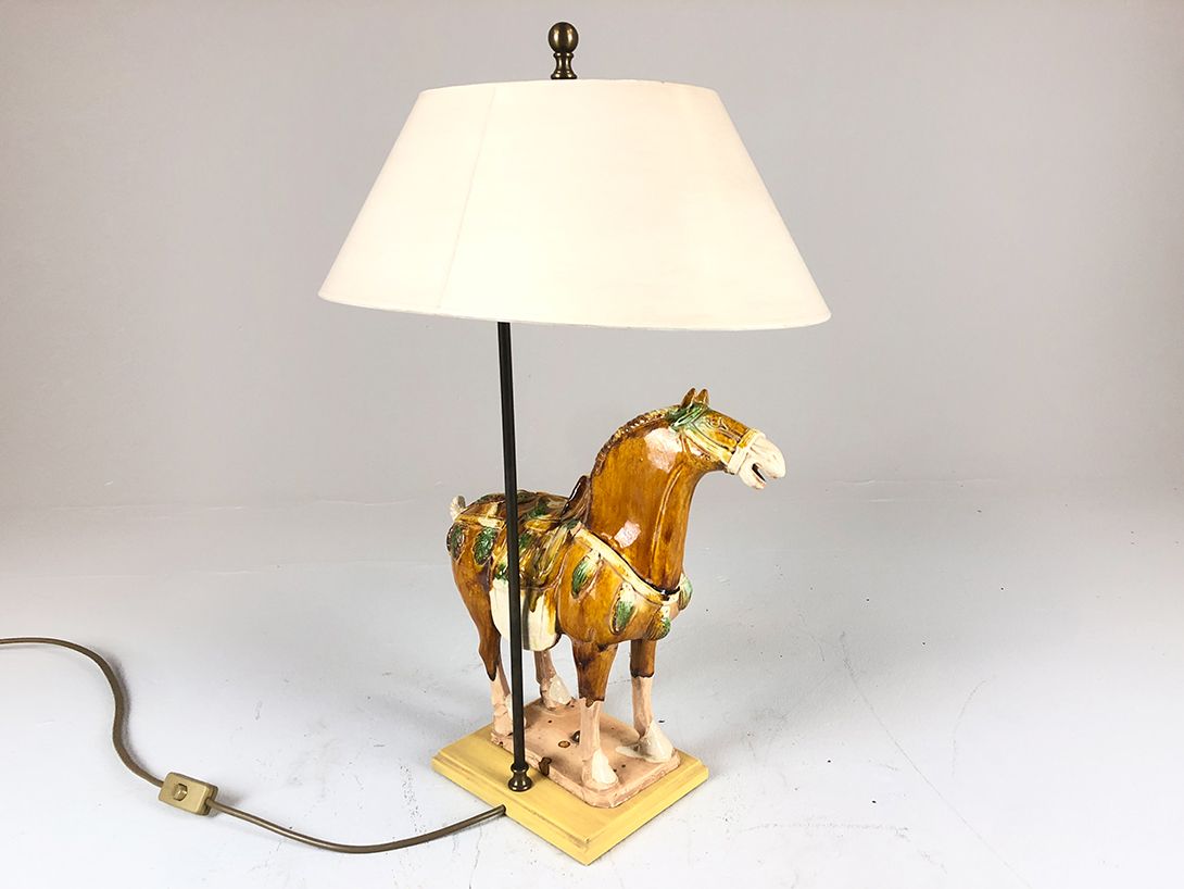 Foto Horse Sculpture Table Lamp h70