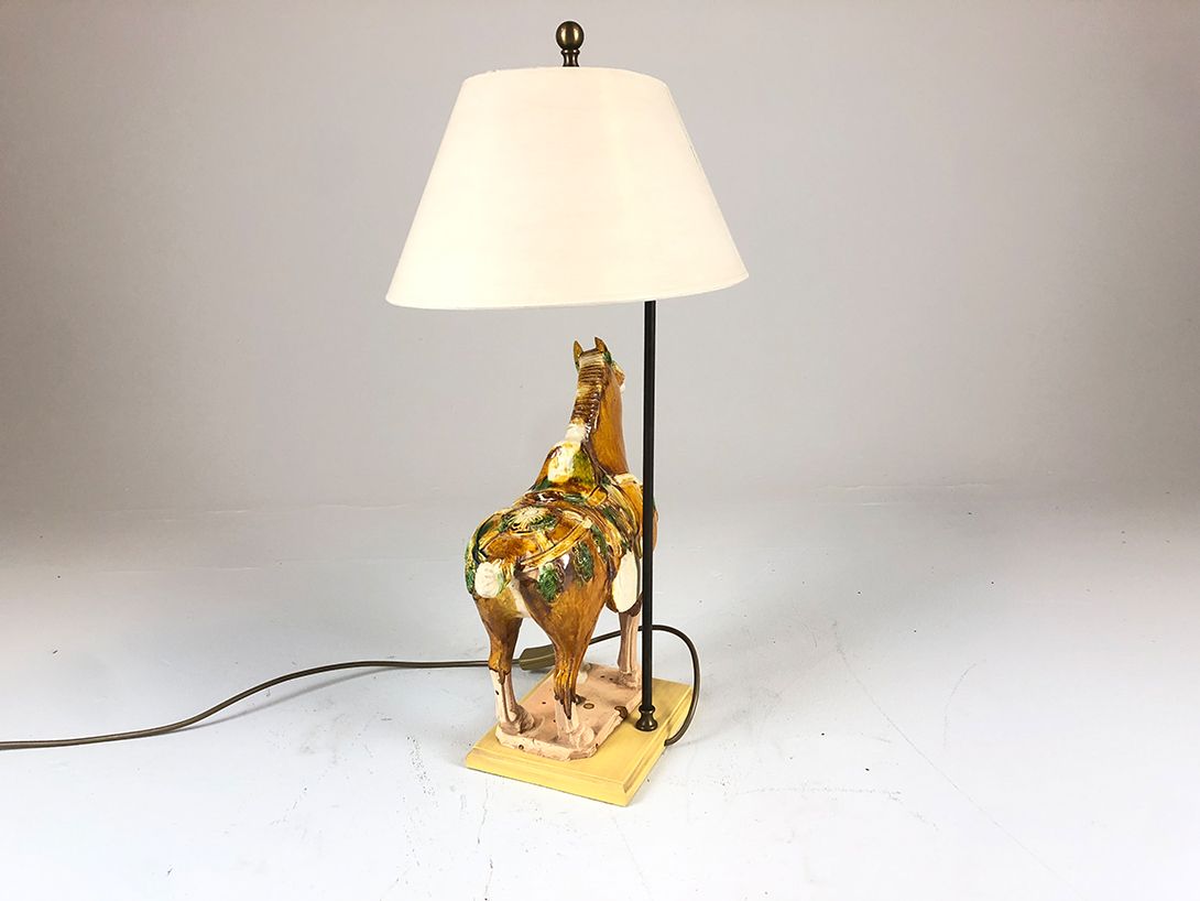 Foto Horse Sculpture Table Lamp h70