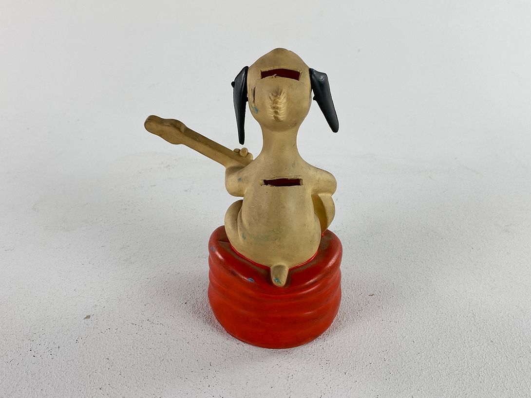Foto Rubber Guitar Playing Dog Piggy Bank