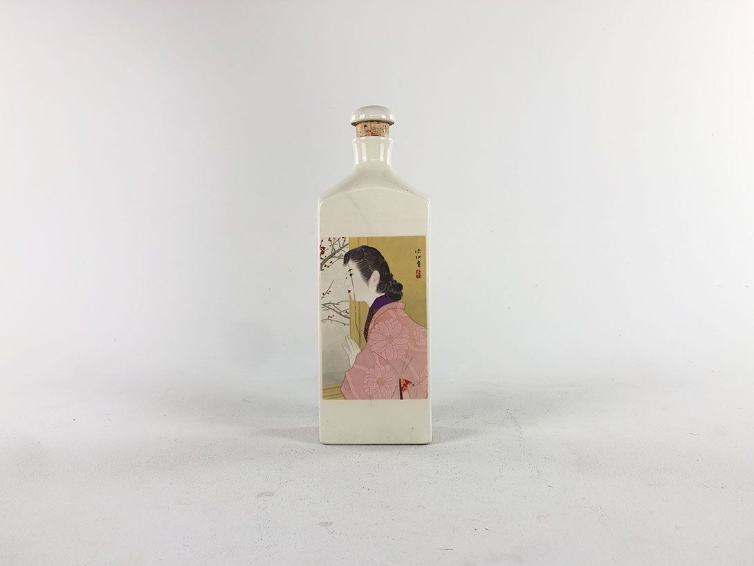 Foto China Ceramic Bottle with a Lady h27