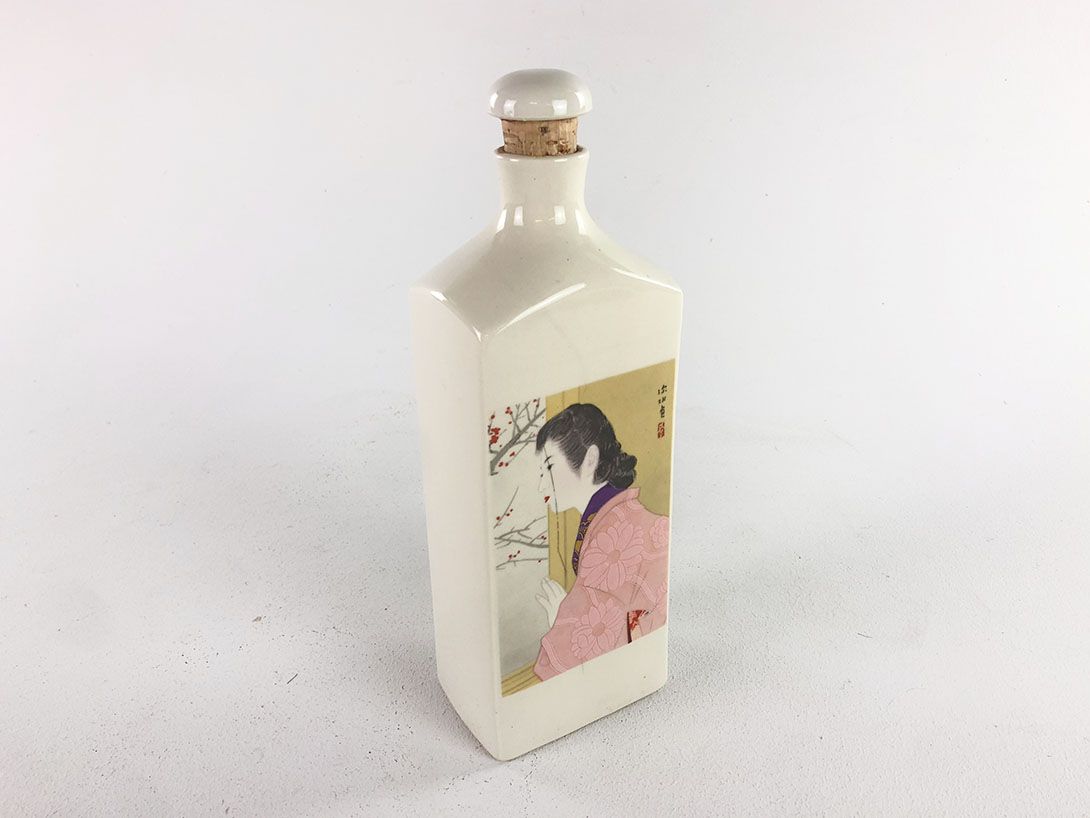 Foto China Ceramic Bottle with a Lady h27