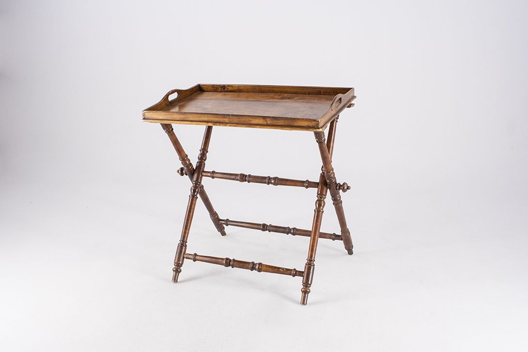 Foto Antique Wooden Tray Table h76x69x47