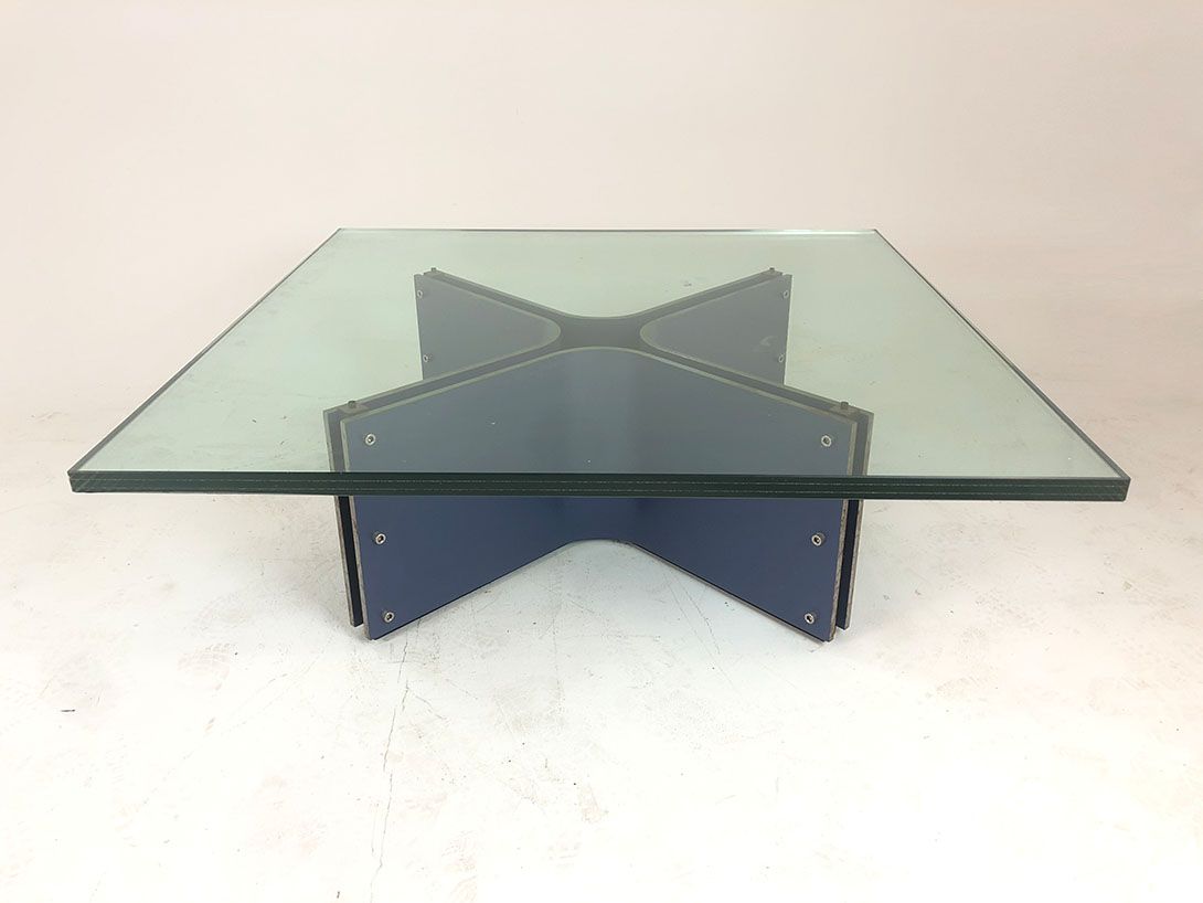 Foto Heavy Square Glass Top Coffee Table h39x120x120