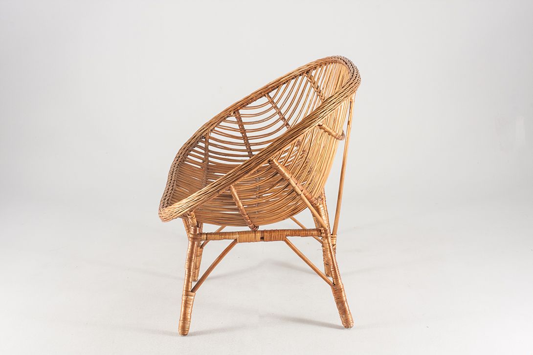 Foto Bamboo Basket Bench