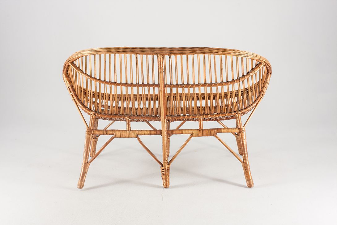 Foto Bamboo Basket Bench
