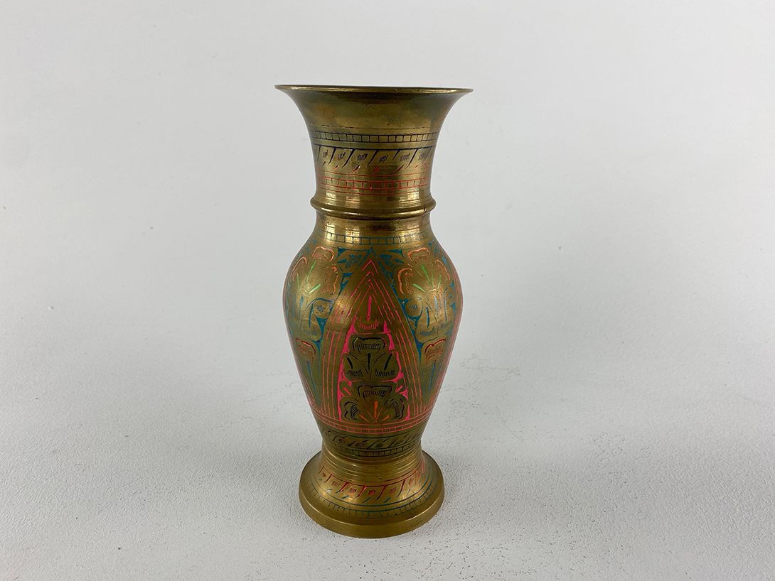 Foto Oriental Brass Vase h25,5