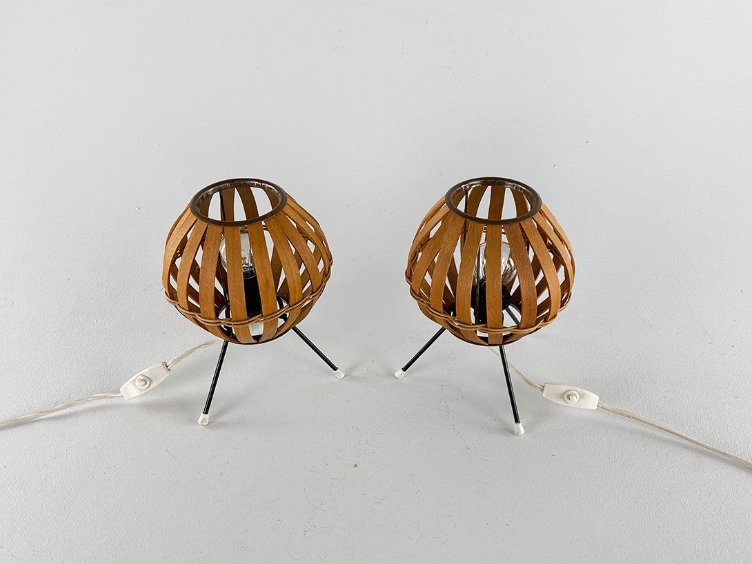 Foto Tiny Tripod Hippie Lamp GDR 1960 h22