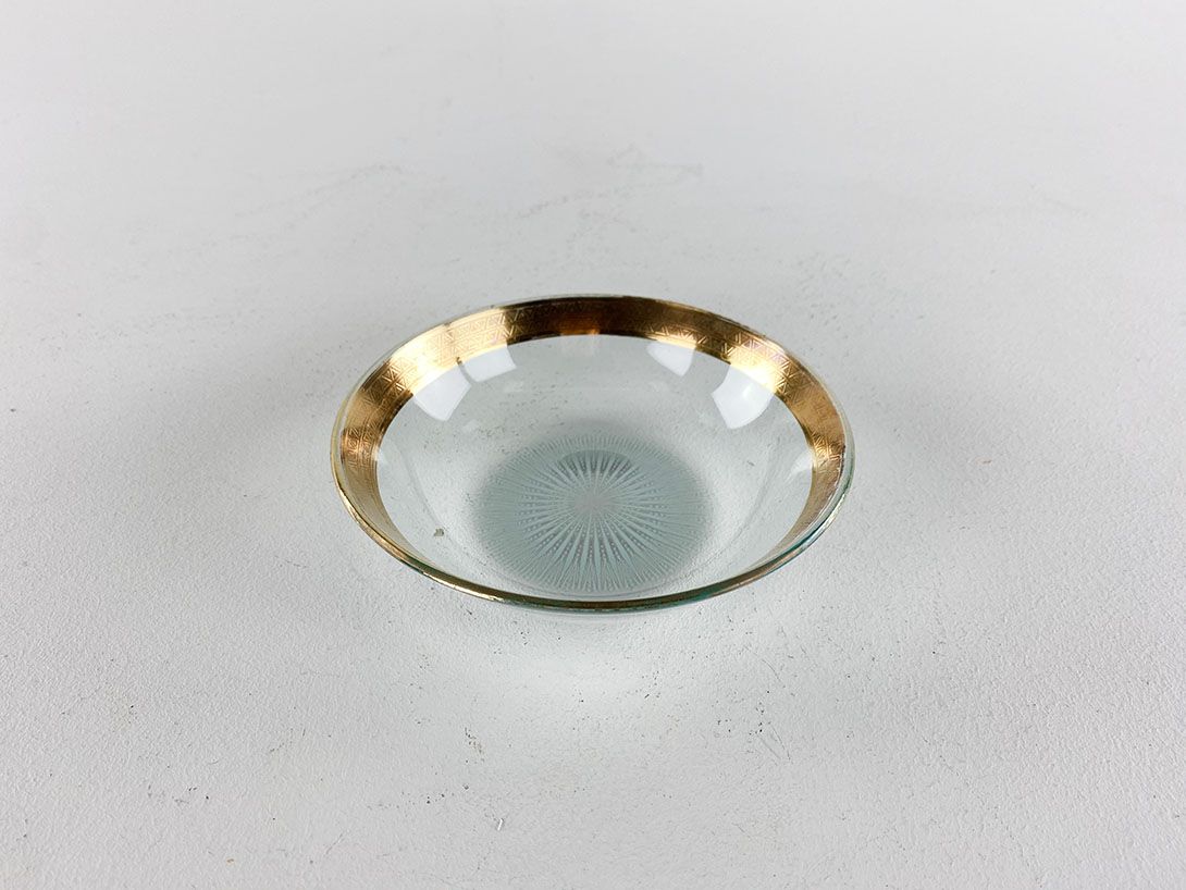 Foto Glass Bowl with Brass Ring