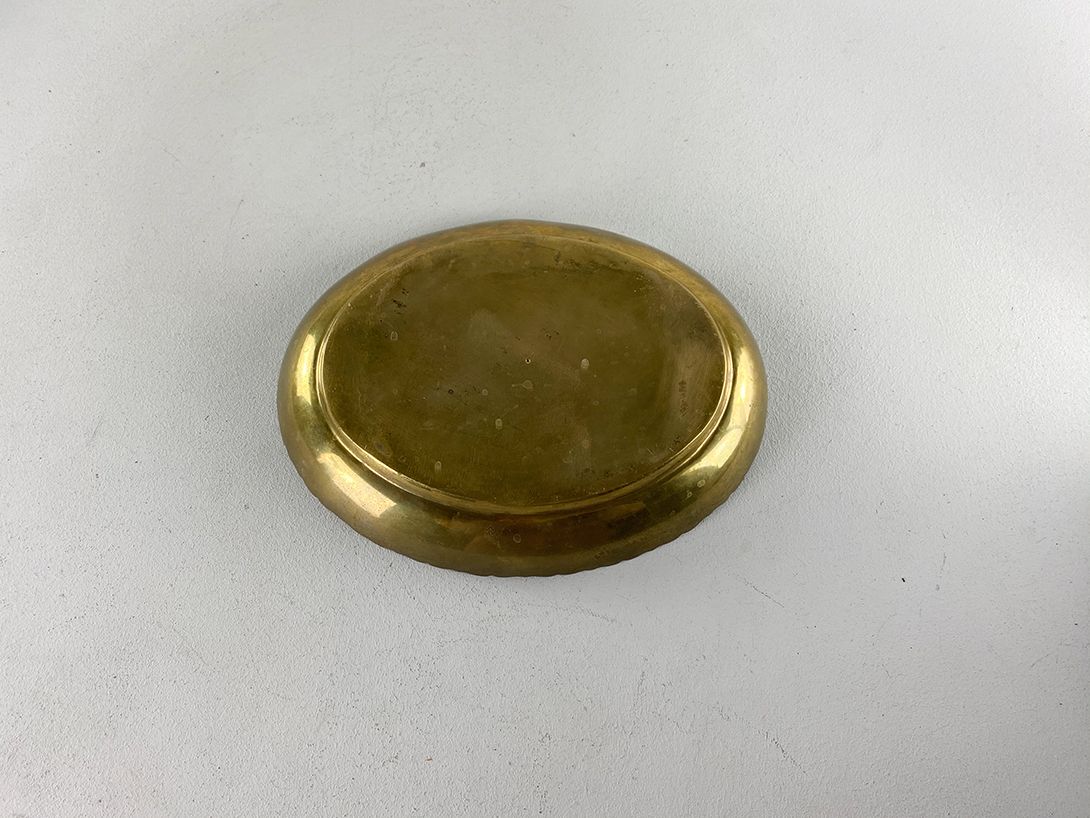 Foto Oval Oriental Brass Plate