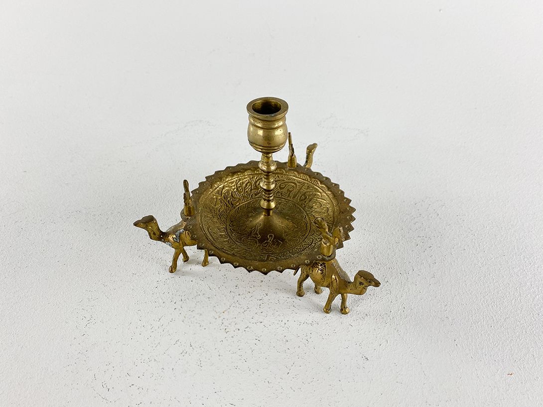 Foto Brass Caravan Candle Holder