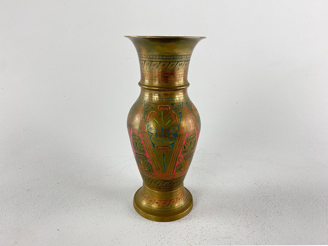 Foto Oriental Brass Vase h25,5