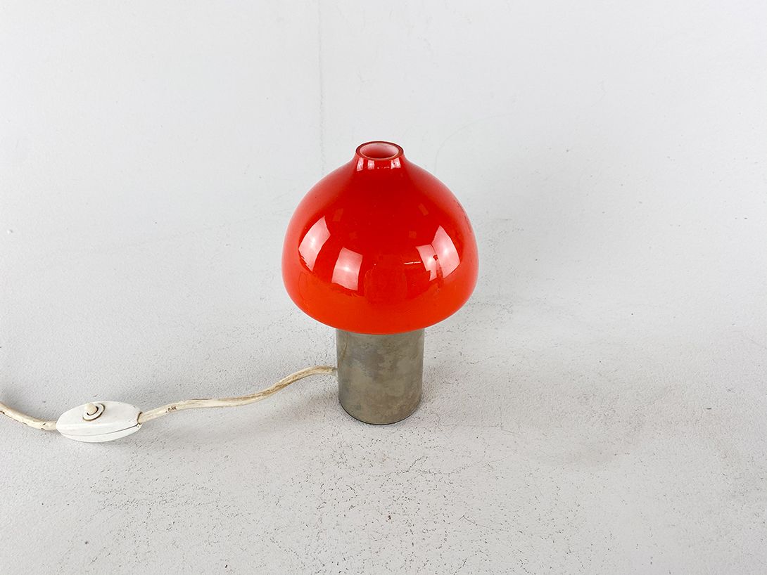 Foto Mushroom Lamp Red and Chrome h20 RB1