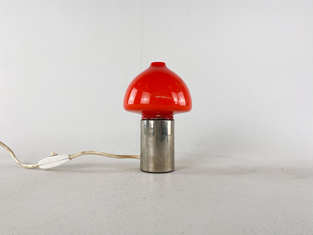 Foto Mushroom Lamp Red and Chrome h20 RB1