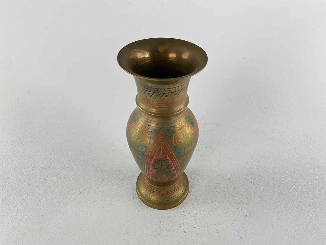 Foto Oriental Brass Vase h25,5