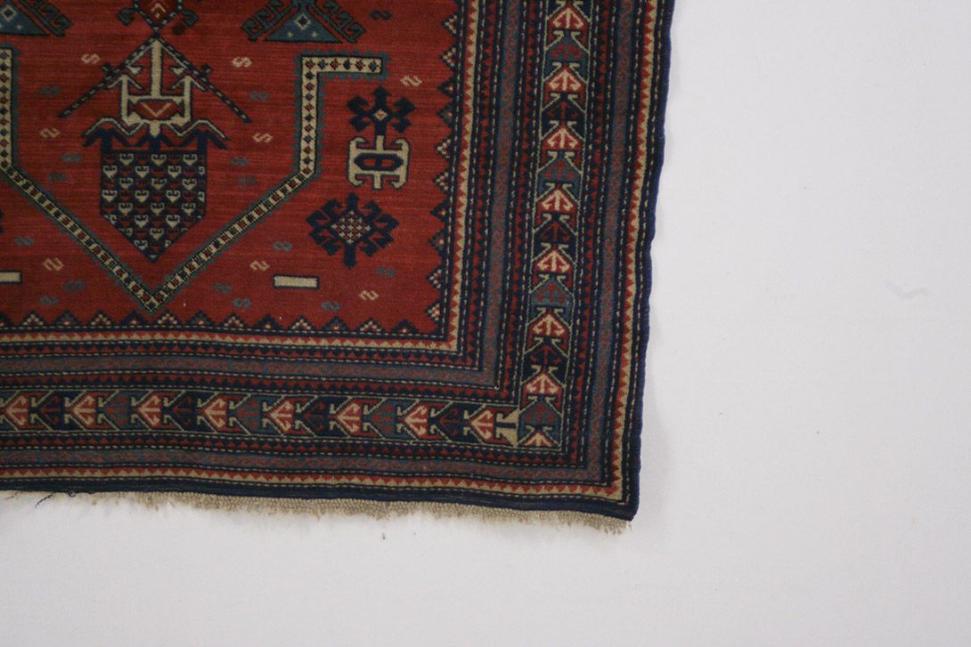 Foto Blue and Red Persian Carpet 215x136cm 0070