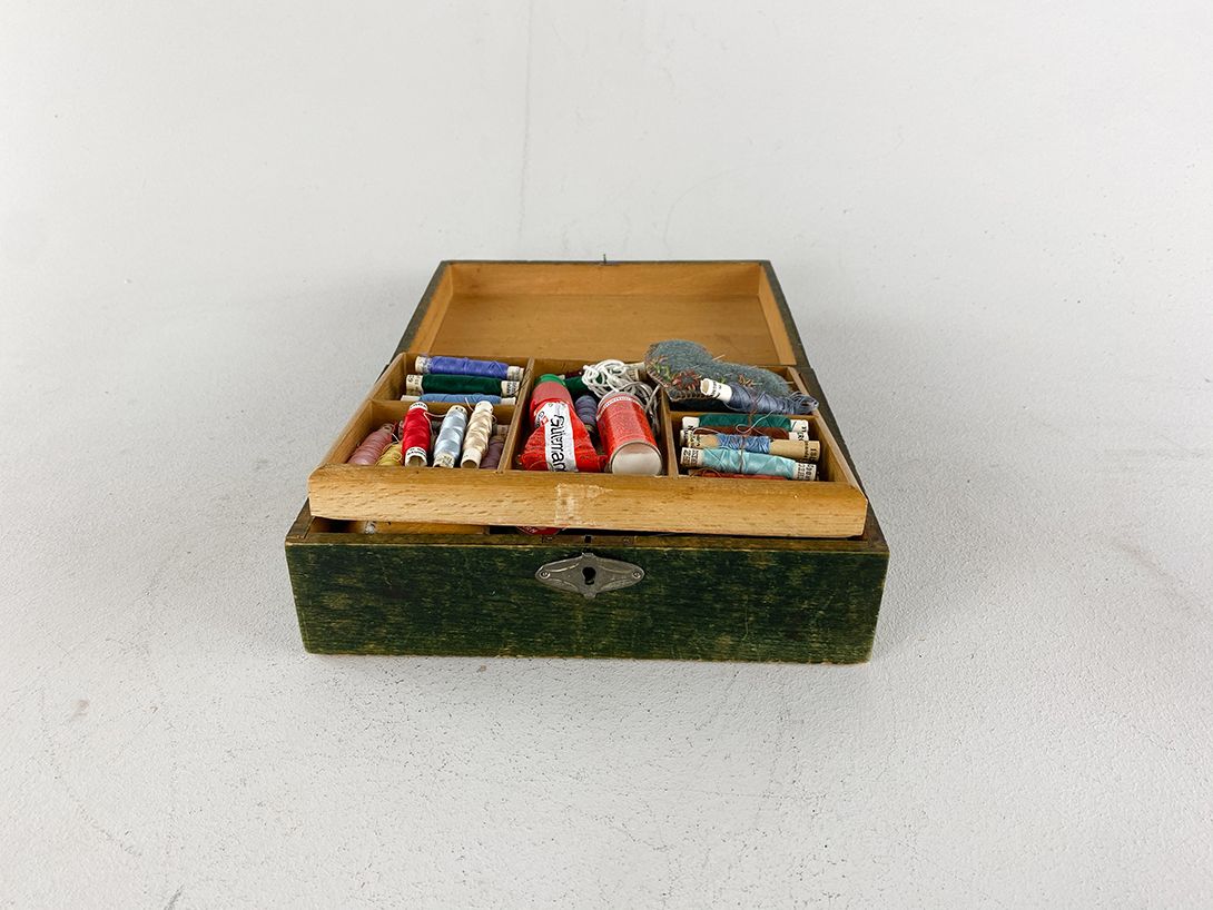 Foto Sewing Kit in Moss Green Box
