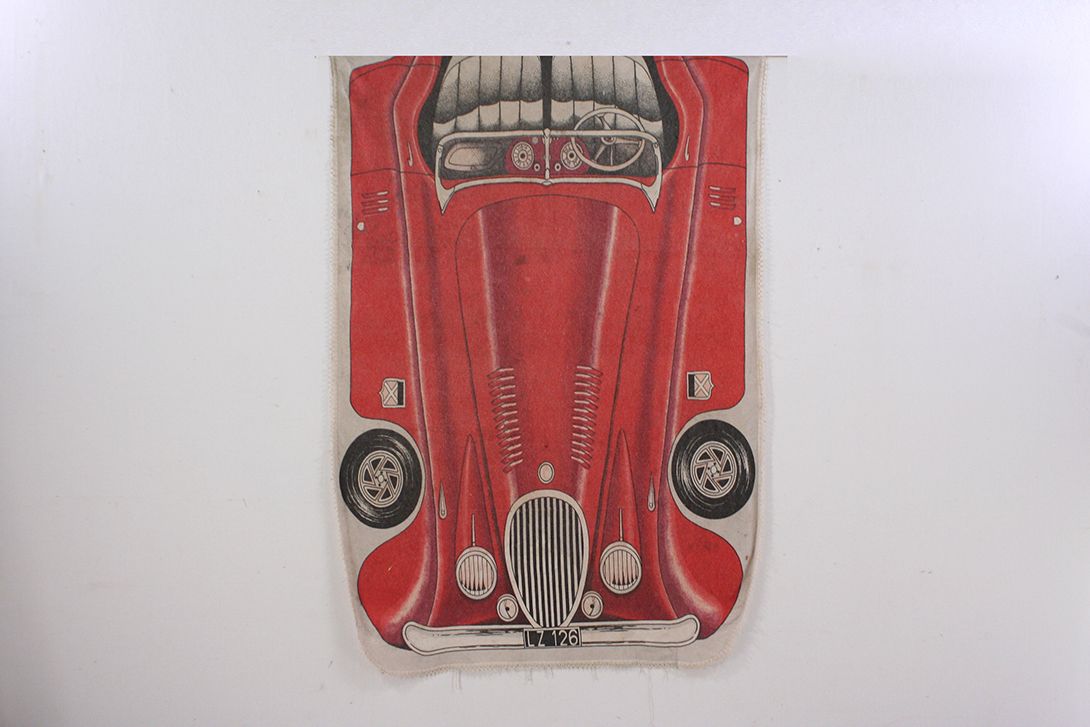 Foto Bedspread with Red Car 260×140