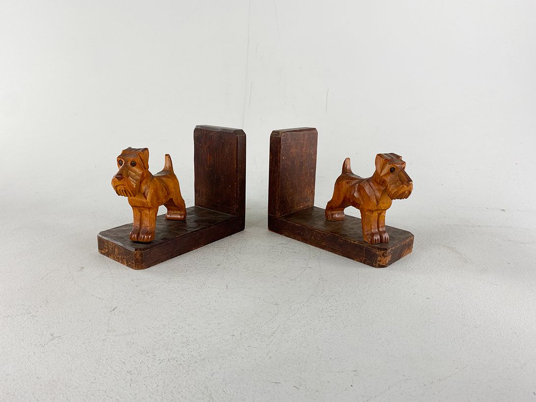 Foto Set of Two Dog Bookends