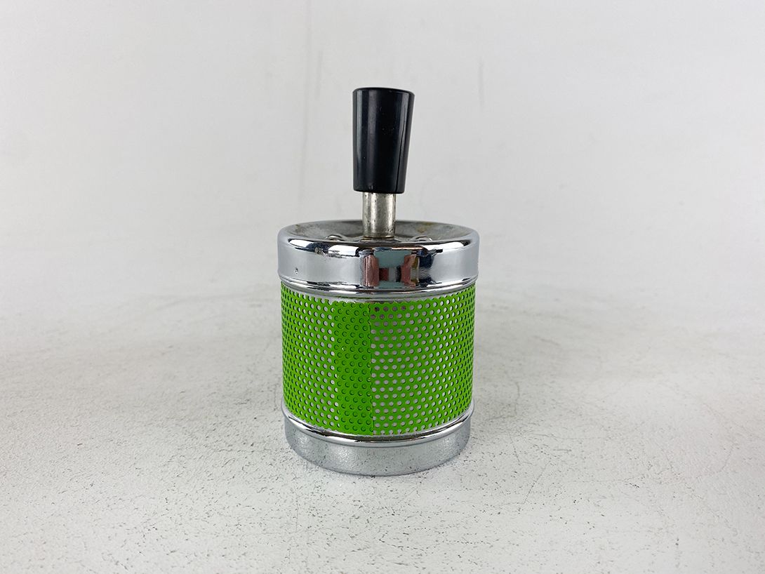 Foto Silver and Green Ashtray