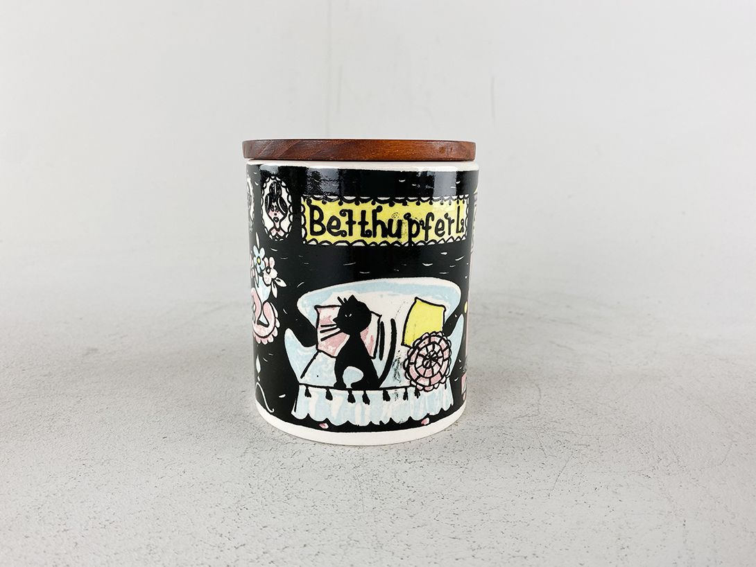Foto Betthupferl Ceramic Box with Wooden Lid