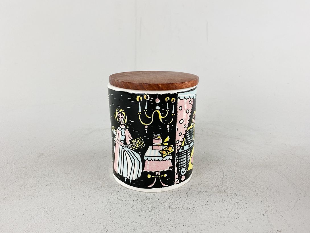 Foto Betthupferl Ceramic Box with Wooden Lid