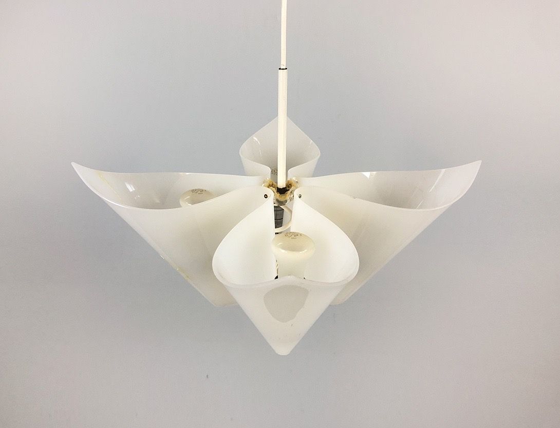 Foto White and Gold Folded Pendant Lamp ø53