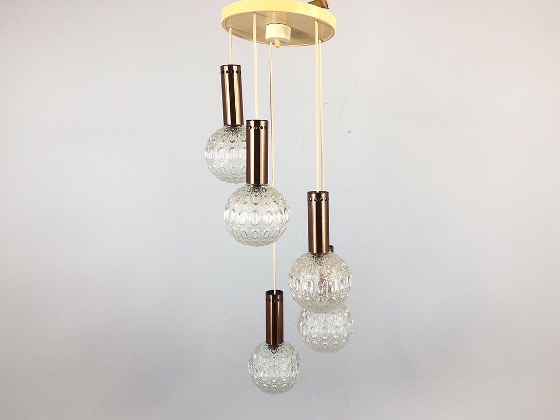 Foto Five Armed Crystal Ball Lamp h98