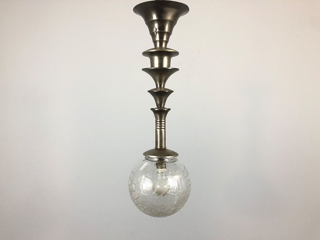Foto Textured Glass Ball Pendant Lamp h67