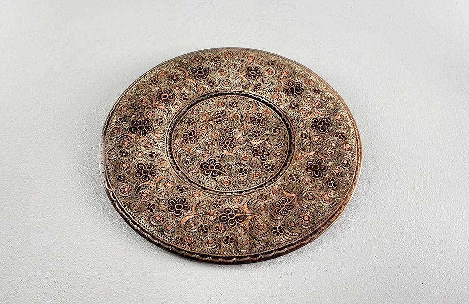 Foto Katmersan Big Handmade Copper Wall Plate Turkey ø37