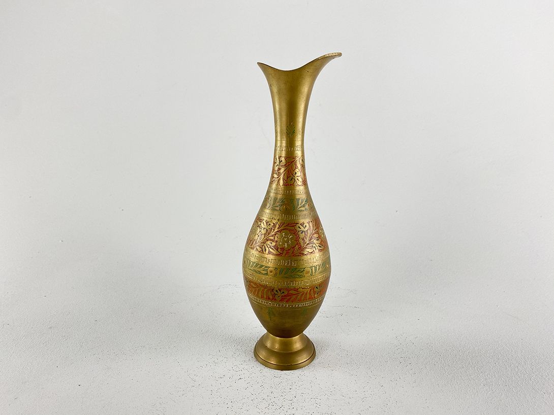 Foto Oriental Brass Vase h30
