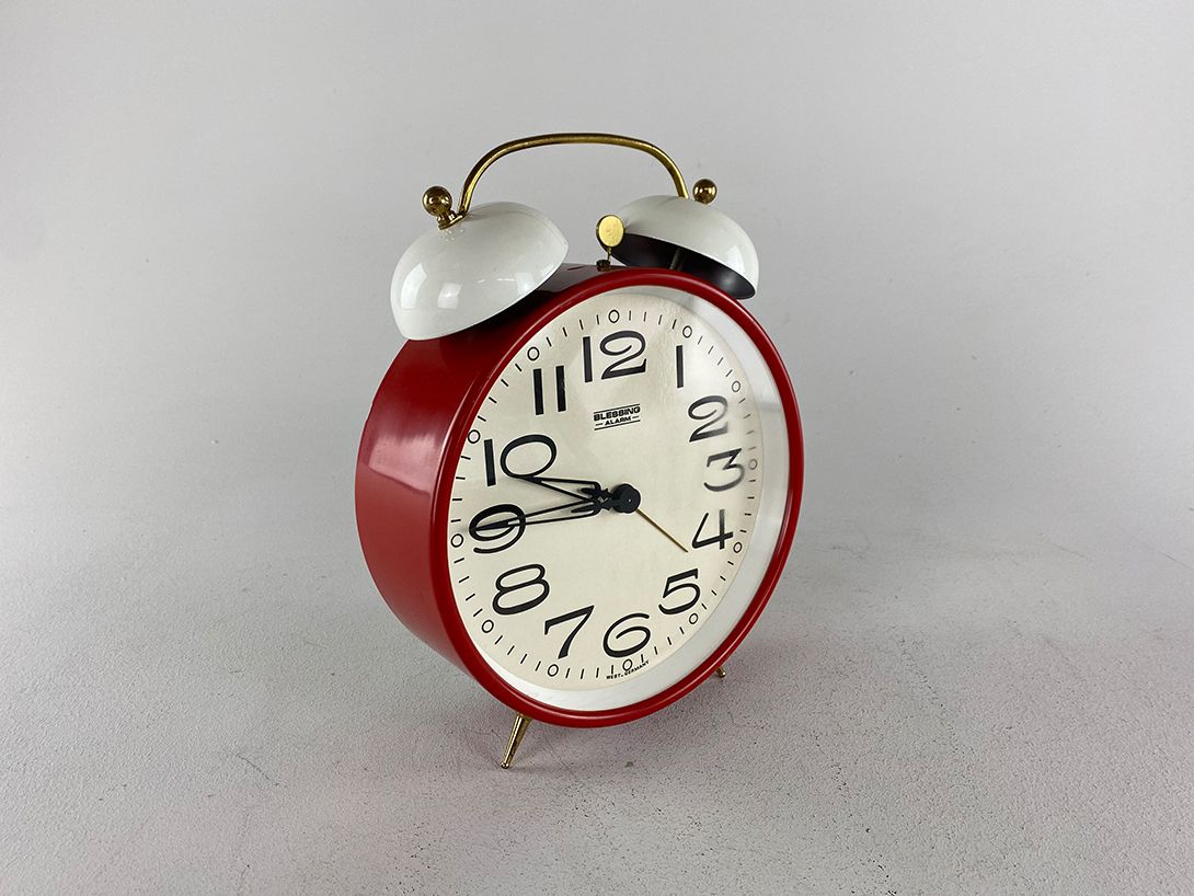 Foto Big Red Alarm Clock West Germany h28