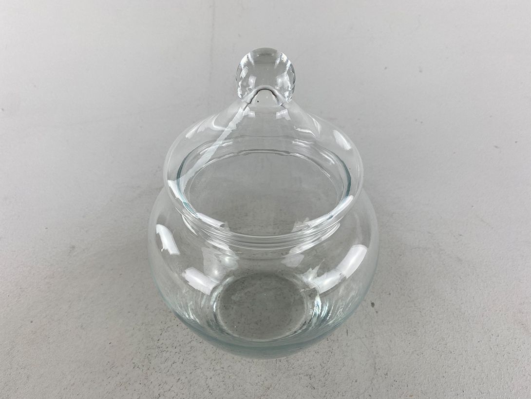Foto Glass Bonbon Box with Lid h26x16